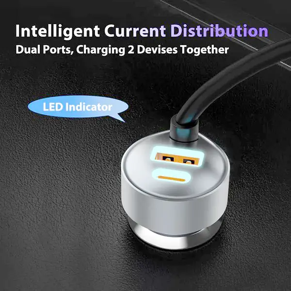 شارژر فندکی 65 وات پرووان مدل PCG27