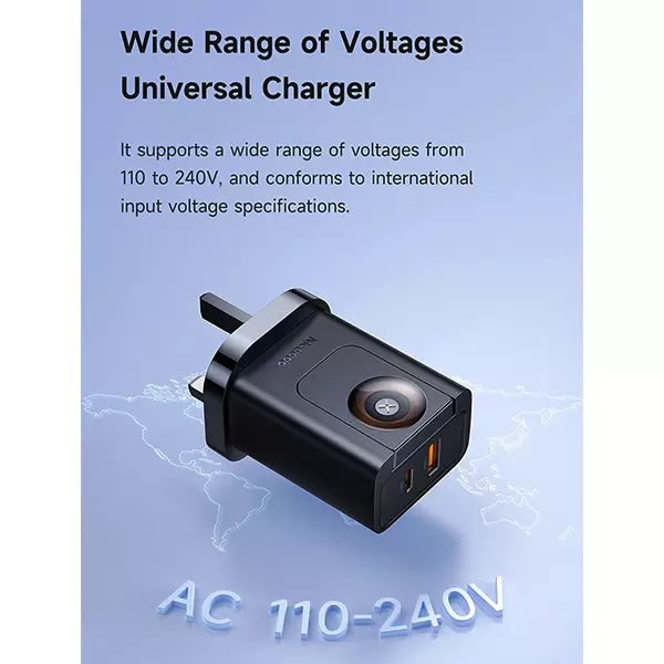 آداپتور شارژ 2پورت 30 وات و شارژر وایرلس اپل واچ مک دودو مدل CH-3980