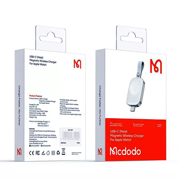 شارژر مگنتی اپل واچ مک دودو مدل CH-4992