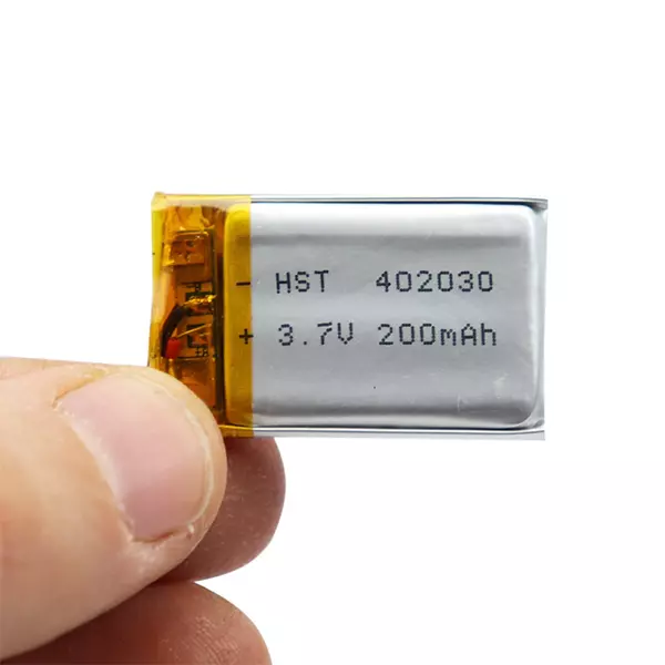باتری لیتیوم پلیمر 3.7 ولت ظرفیت 200mAh مدل 402030