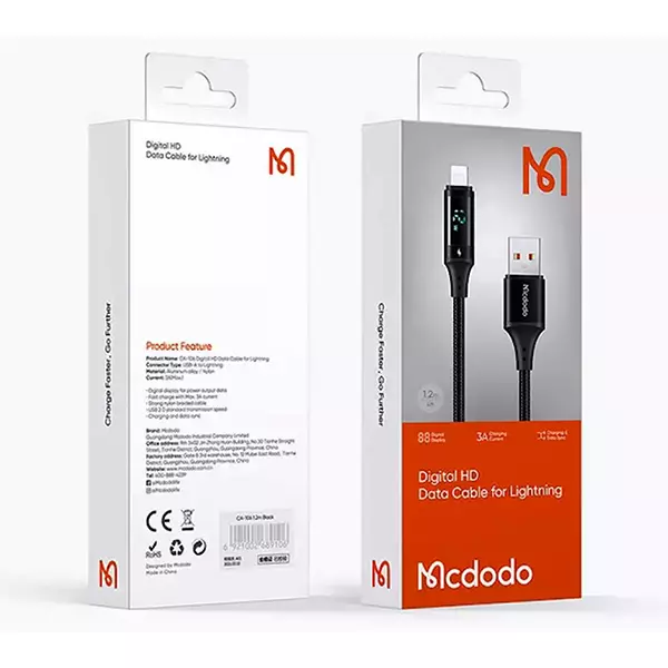 کابل تبدیل USB به لایتنینگ مک دودو مدل CA-1060 طول 1.2 متر