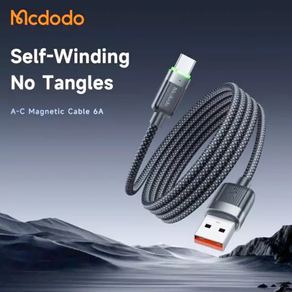 کابل USB به تایپ سی بدنه مگنتی 1.2متر 100 وات مک دودو مدل CA-5650
