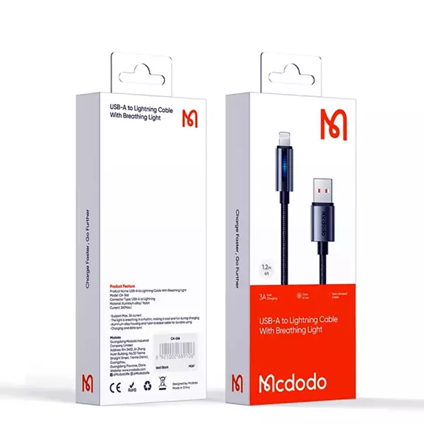 کابل لایتنینگ 100 وات مک دودو مدل CA-5660 طول 1.2 متر