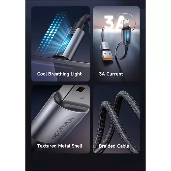 کابل لایتنینگ 100 وات مک دودو مدل CA-5660 طول 1.2 متر