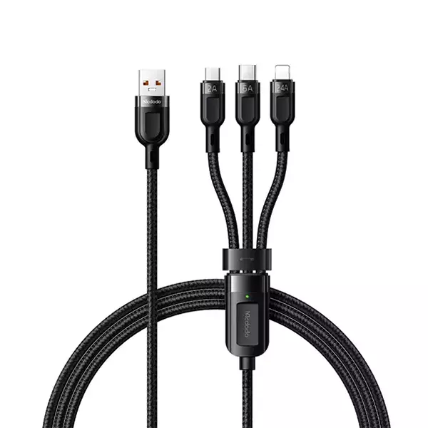 کابل تبدیل USB به microUSB / لایتنینگ / USB-C مک دودو مدل CA-0930 طول 1.2 متر