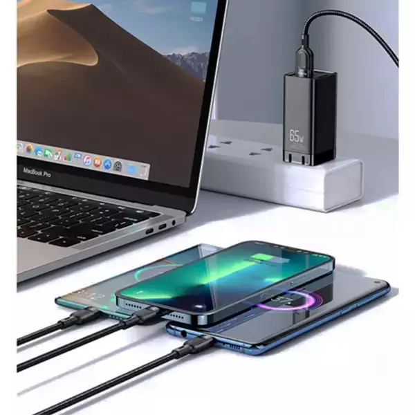 کابل تبدیل USB به microUSB / لایتنینگ / USB-C مک دودو مدل CA-0930 طول 1.2 متر