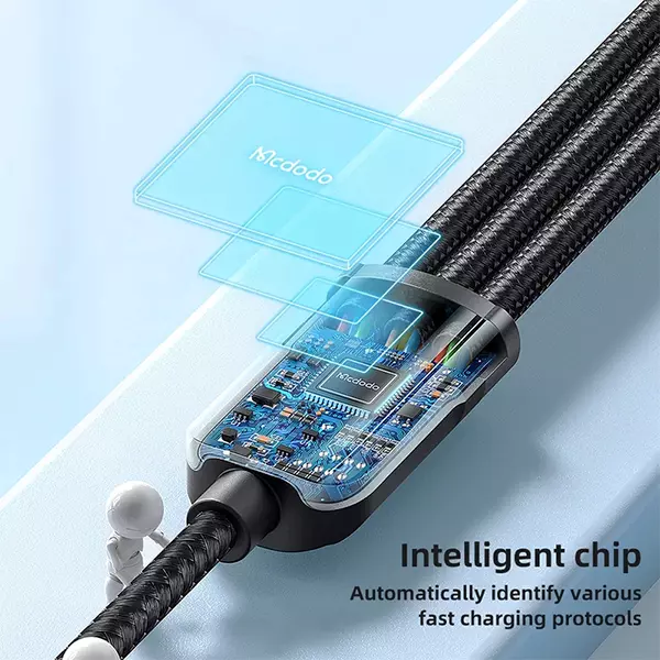 کابل تبدیل USB به microUSB / لایتنینگ / USB-C مک دودو مدل CA-0930 طول 1.2 متر