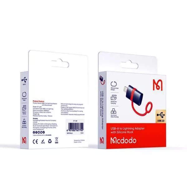 مبدل OTG یو اس بی USB-A به لایتنینگ مک دودو مدل OT-2600