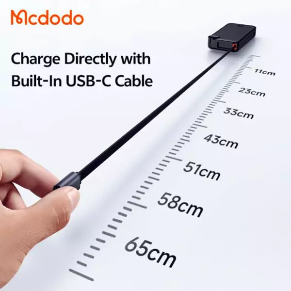 پاوربانک 22.5 وات 10000 مک دودو مدل MC-3860 با کابل شارژ