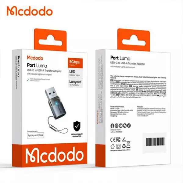 مبدل OTG تایپ سی به USB مک دودو مدل OT-7580