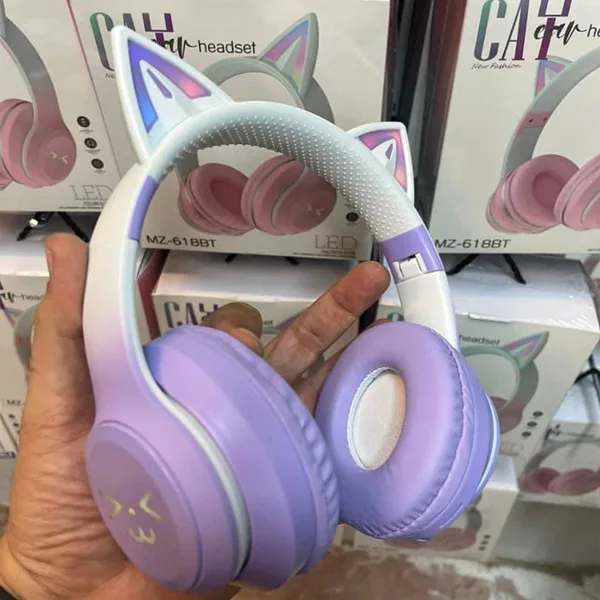 هدفون بی سیم گربه ای مدل MZ-618BT