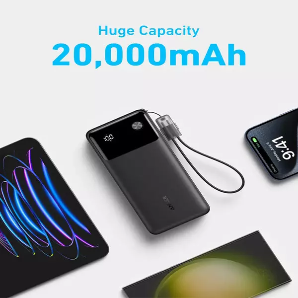پاوربانک انکر مدل A1384H11 ظرفیت 20000 میلی آمپر