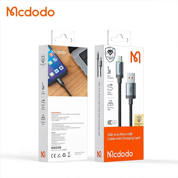 کابل شارژ USB به Micro USB مک دودو مدل CA-3990 طول 1 متر