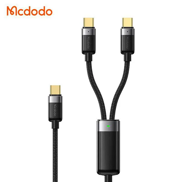 کابل شارژ تایپ سی به 2 پورت تایپ سی مک دودو مدل CA-6780 طول 1.5 متر
