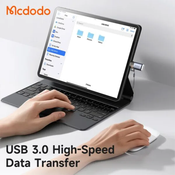 مبدل OTG یو اس بی به تایپ سی و کارتخوان میکرواسدی مک دودو مدل OT-7600