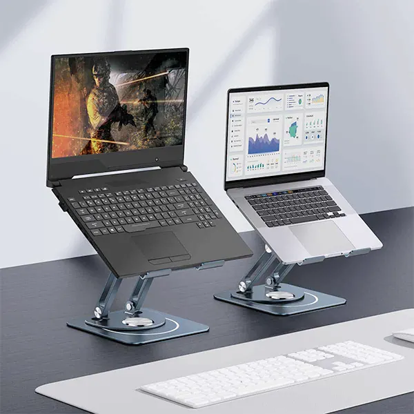 پایه نگهدارنده لپ تاپ قابل چرخش و تاشو بیسوس مدل BS-HP017