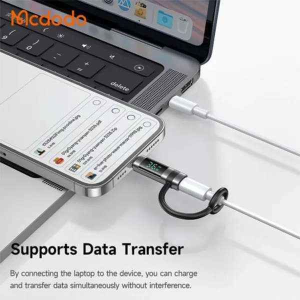 تبدیل پورت تایپ سی به لایتنینگ نمایشگردار مک دودو مدل OT-2610