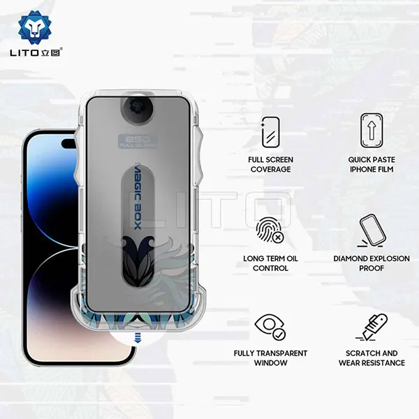 گلس پرایوسی گوشی اپل iPhone 16 Pro Max لیتوو