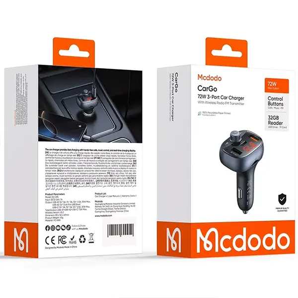 شارژر فندکی 72 وات مک دودو مدل CC-5950